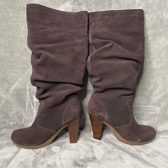 Colin Stuart Brown Suede Leather Slouchy Boots Women’s Size 9 - Picture 5 of 14